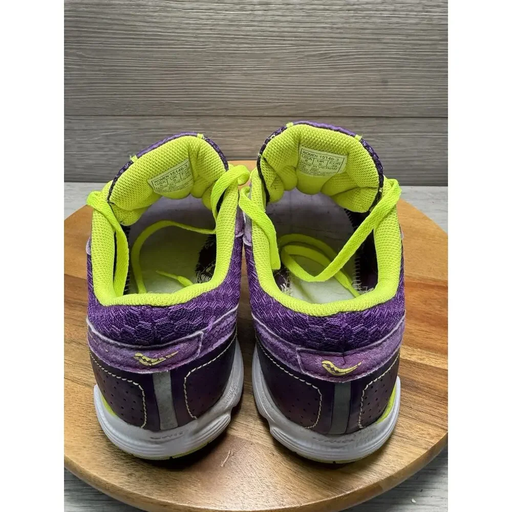Saucony Outduel 15146-3 Shoes, Women’s Size 8 Purple Neon Green/ Yellow